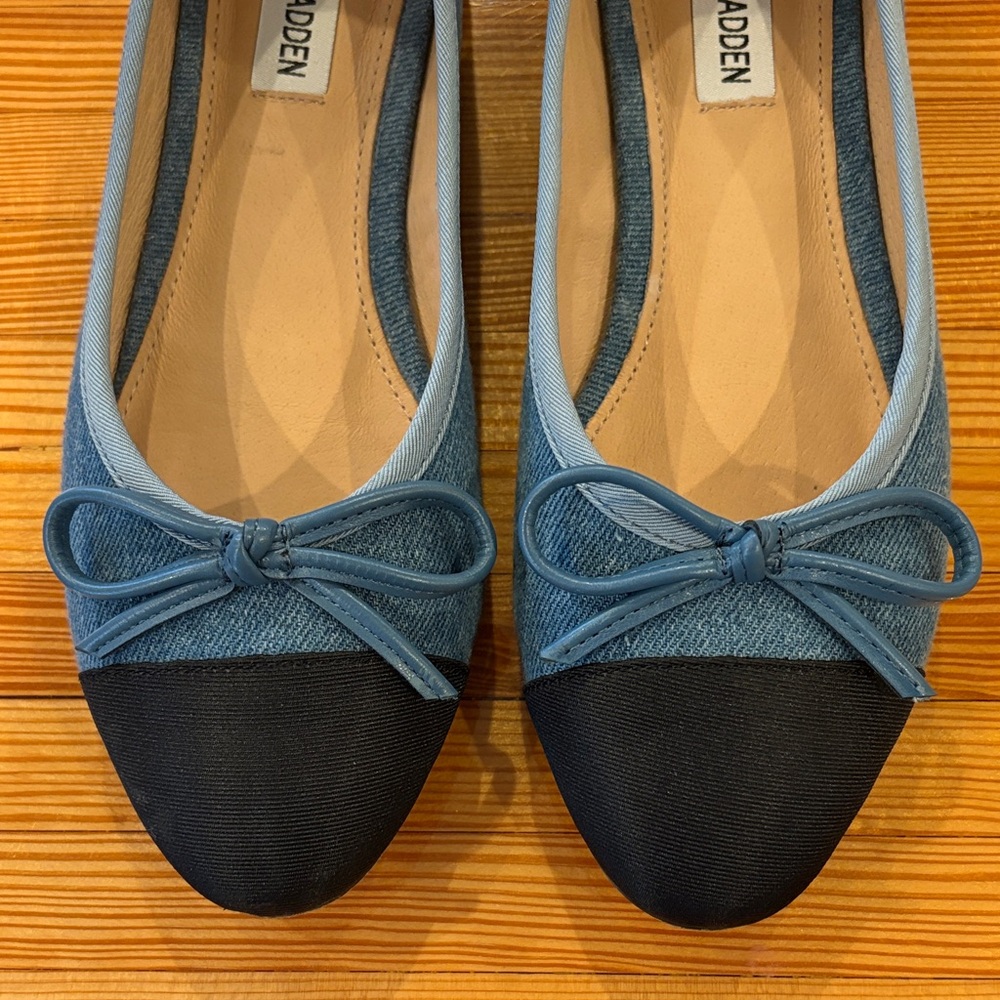 Steve Madden Ellison Denim Ballet Flats - Picture 3 of 6